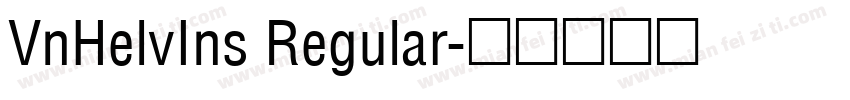 VnHelvIns Regular字体转换
